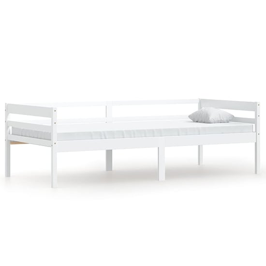 Piera Pine Wood Single Day Bed In White_2