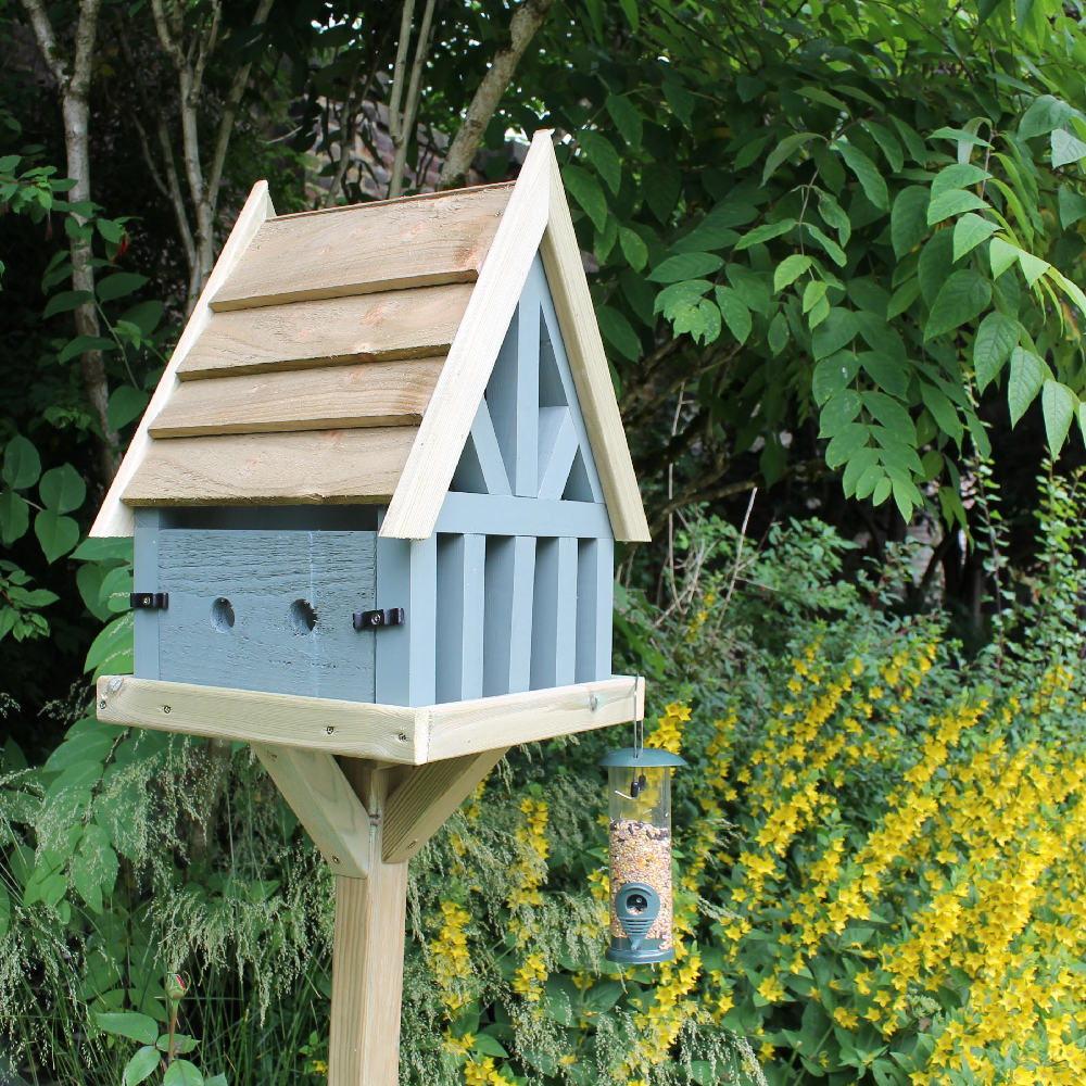 Piercy Wooden Garden Bird Table In Natural