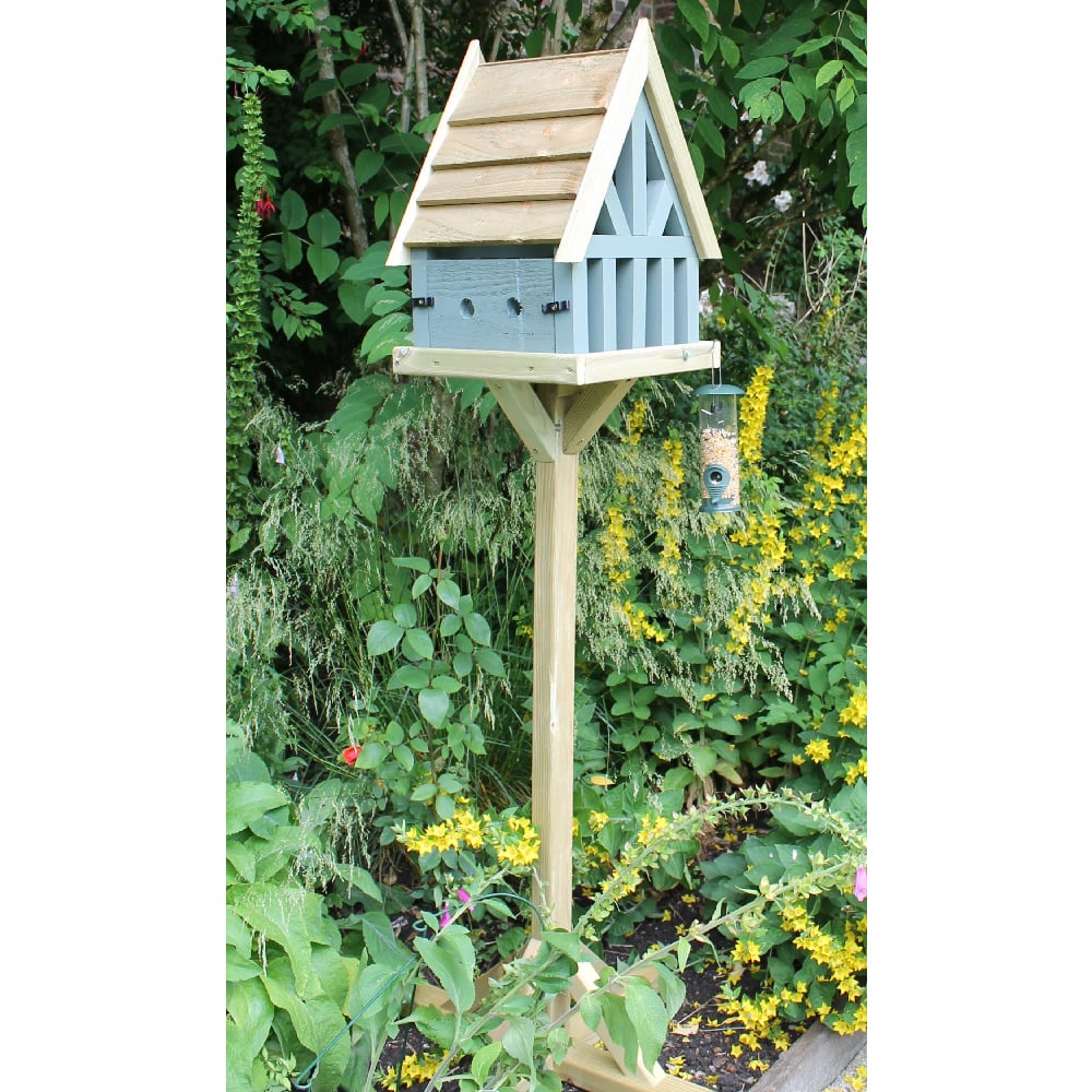 Product photograph of Piercy Wooden Garden Bird Table In Natural from Furniture in Fashion