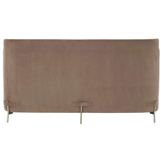 Markeb Upholstered Fabric 2 Seater Sofa In White