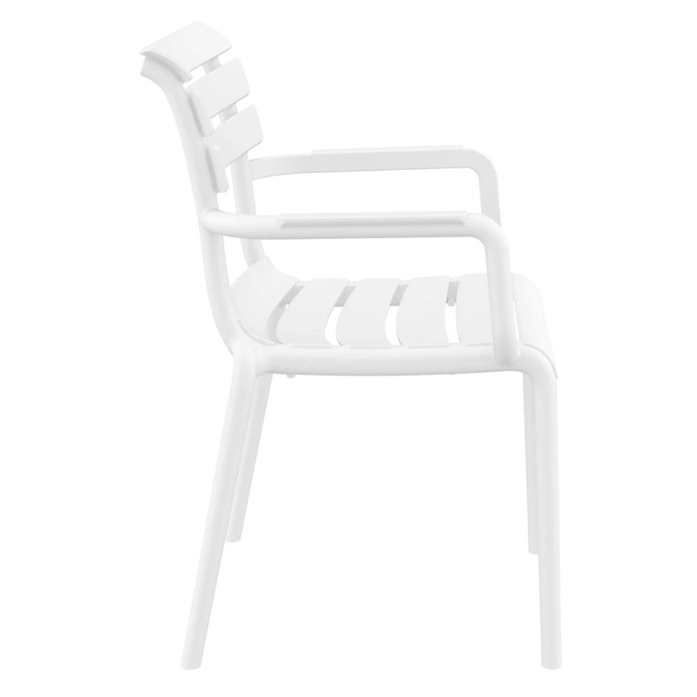 Pikeville Outdoor Polypropylene Armchairs In White