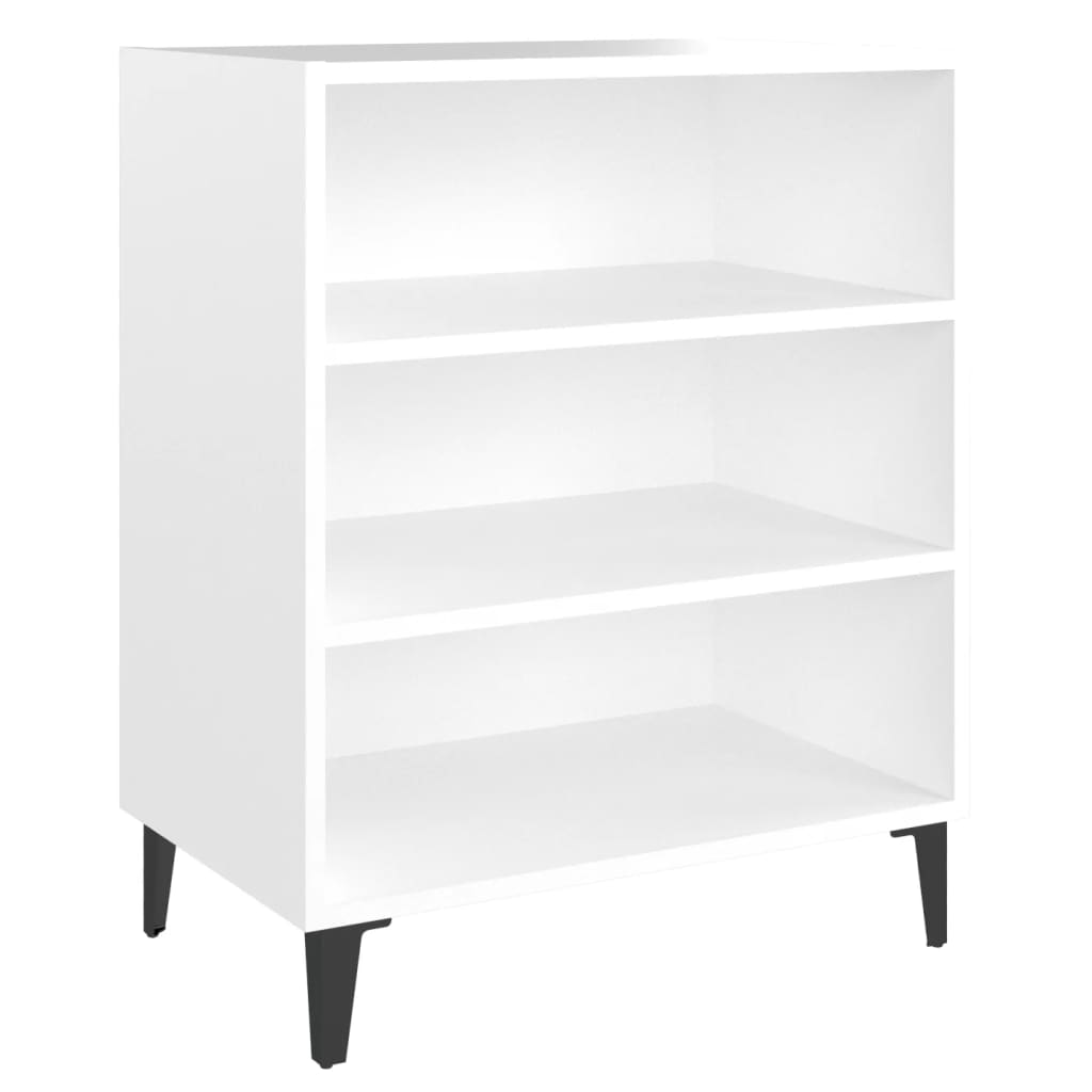 Pilvi Wooden Bookcase With 3 Shelves In White_2