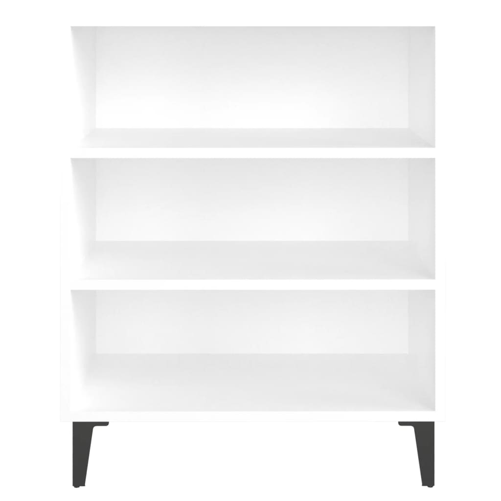Pilvi Wooden Bookcase With 3 Shelves In White_3