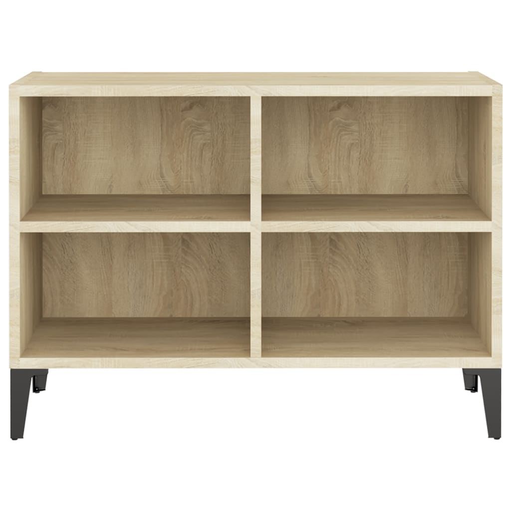 Pilvi Wooden TV Stand In Sonoma Oak With Metal Legs