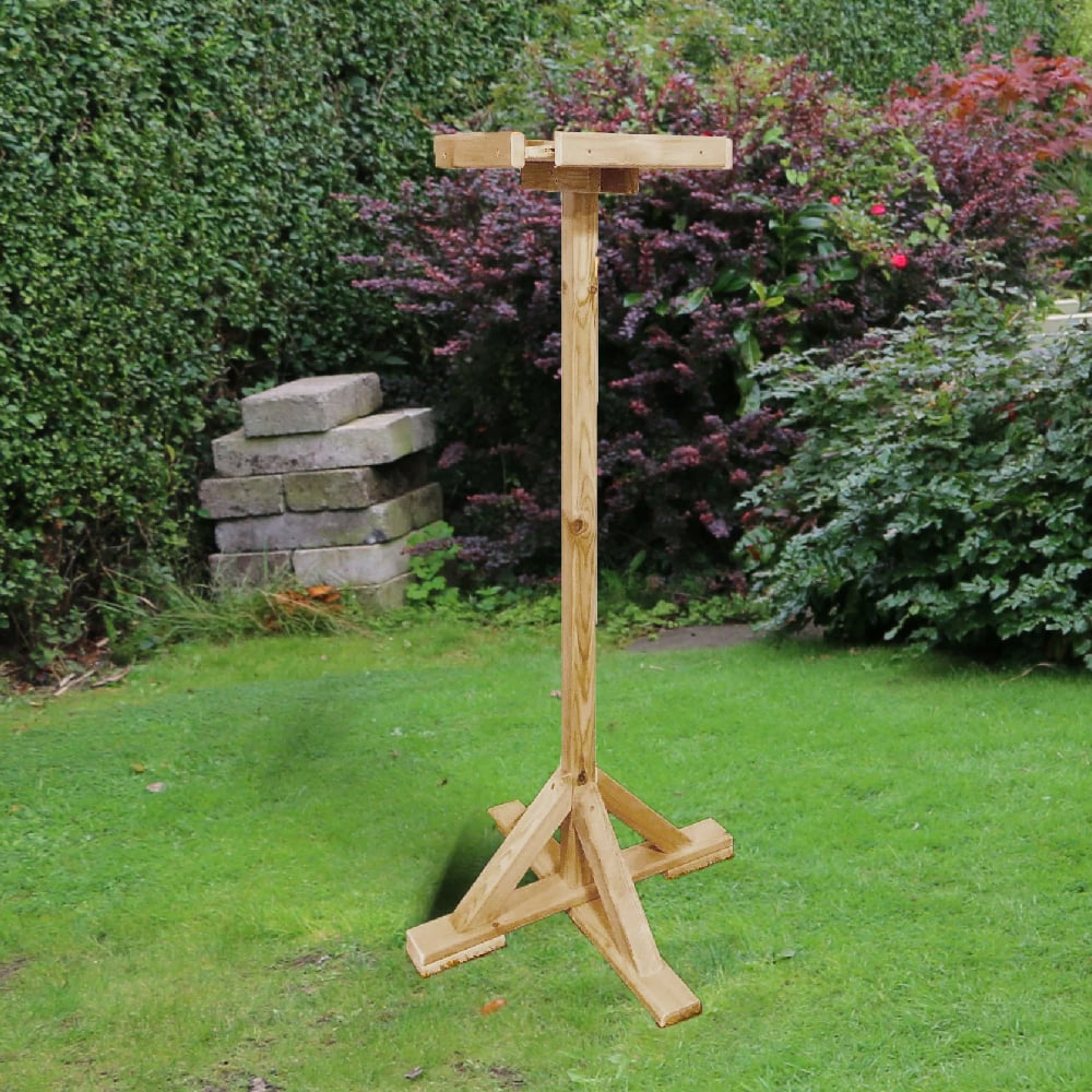Product photograph of Pinehurst Wooden Garden Bird Feeder Table In Natural from Furniture in Fashion