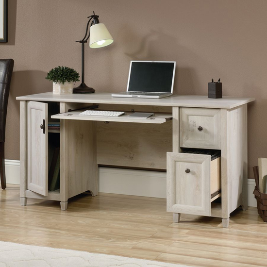 Pinon Wooden Computer Desk In Chalked Chestnut