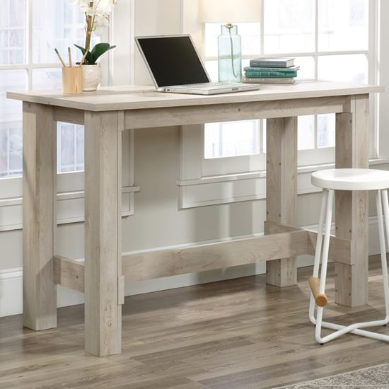 Pinon Counter Height Computer Desk In Chalked Chestnut