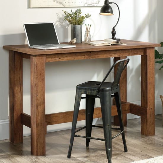 Read more about Pinon counter height computer desk in vintage oak