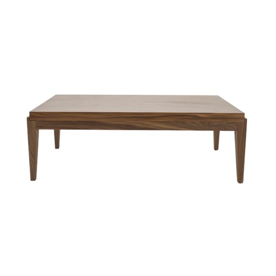 Piper Wooden Coffee Table Rectangular In Walnut