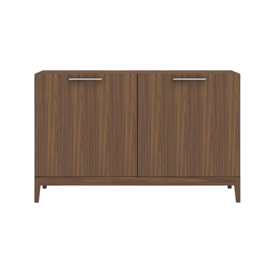 Product photograph of Piper Wooden Sideboard 2 Doors In Walnut from Furniture in Fashion