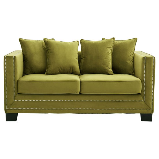 Pipirima 2 Seater Velvet Sofa In Green