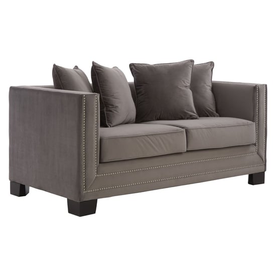 Read more about Pipirima upholstered velvet 2 seater sofa in cyan brown