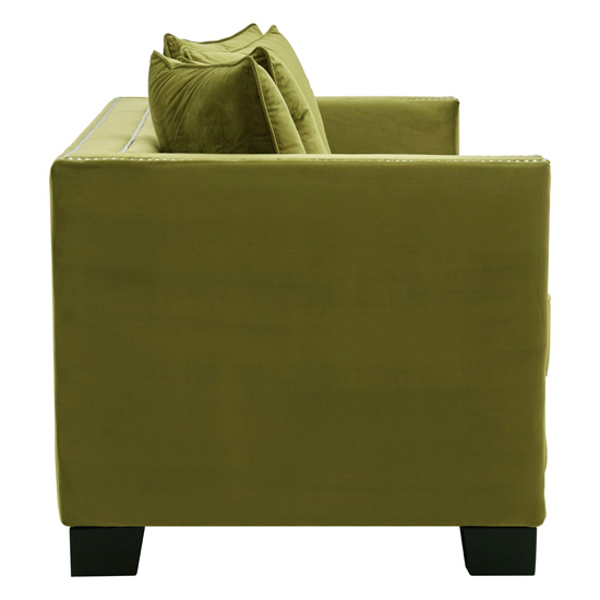 Pipirima Upholstered Velvet 2 Seater Sofa In Moss Green_3