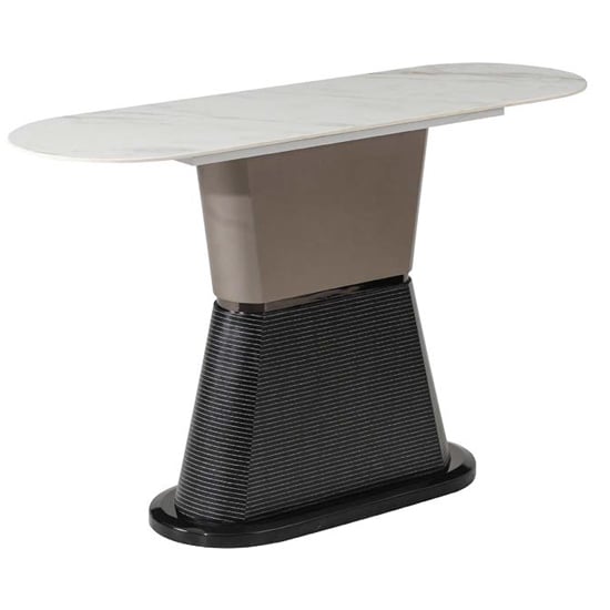 Piran Sintered Stone Console Table In White