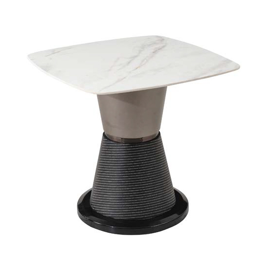 Read more about Piran sintered stone end table in white