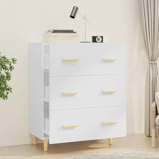 Pirro High Gloss Chest Of 3 Drawers In White_2