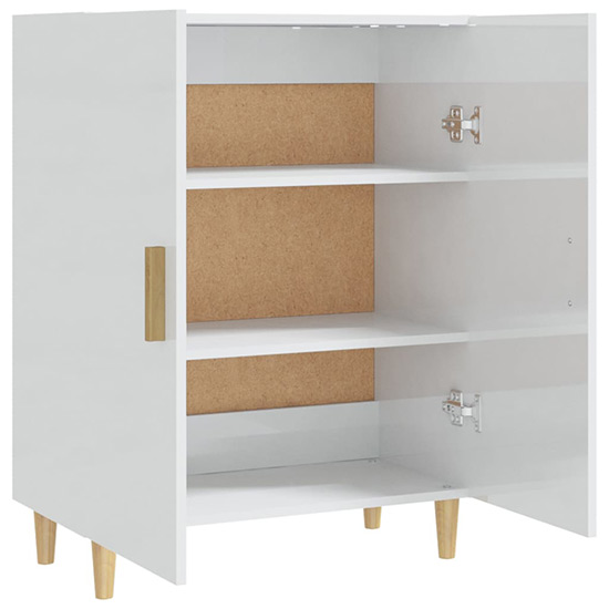 Pirro High Gloss Sideboard With 2 Doors In White_4