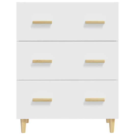Pirro Wooden Chest Of 3 Drawers In White