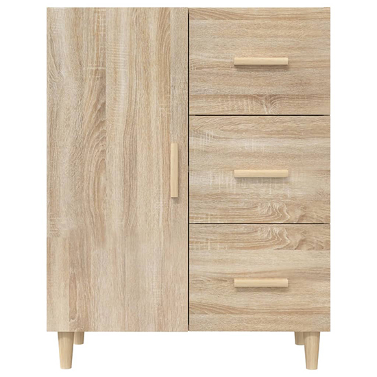 Pirro Wooden Sideboard With 1 Door 3 Drawers In Sonoma Oak_4