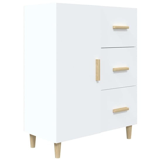 Pirro Wooden Sideboard With 1 Door 3 Drawers In White_3