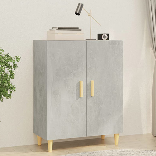 Photo of Pirro wooden sideboard with 2 doors in concrete effect