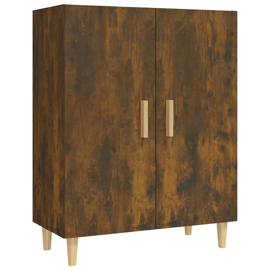 Pirro Wooden Sideboard With 2 Doors In Smoked Oak_3