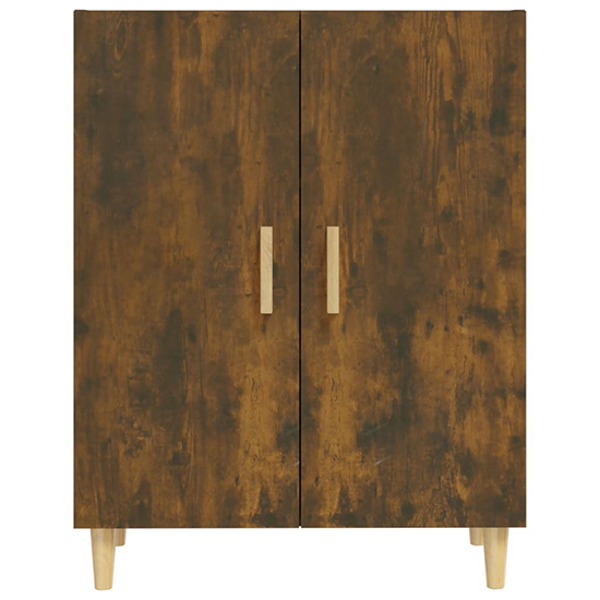 Pirro Wooden Sideboard With 2 Doors In Smoked Oak_4
