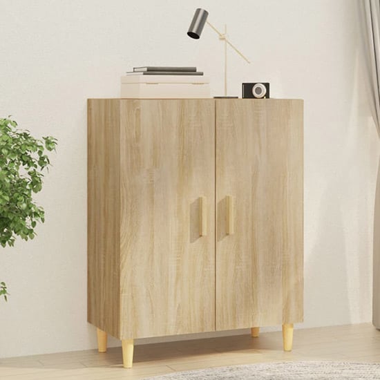 Pirro Wooden Sideboard With 2 Doors In Sonoma Oak_1