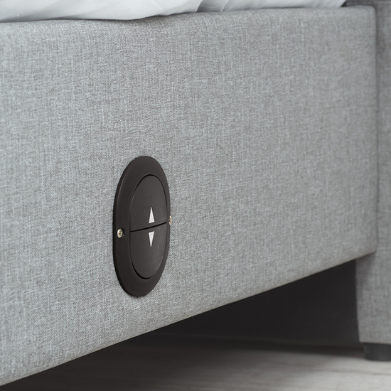 Plaza Fabric Double TV Bed In Grey_4
