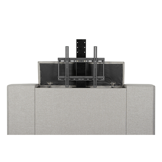 Plaza Fabric Double TV Bed In Grey_8