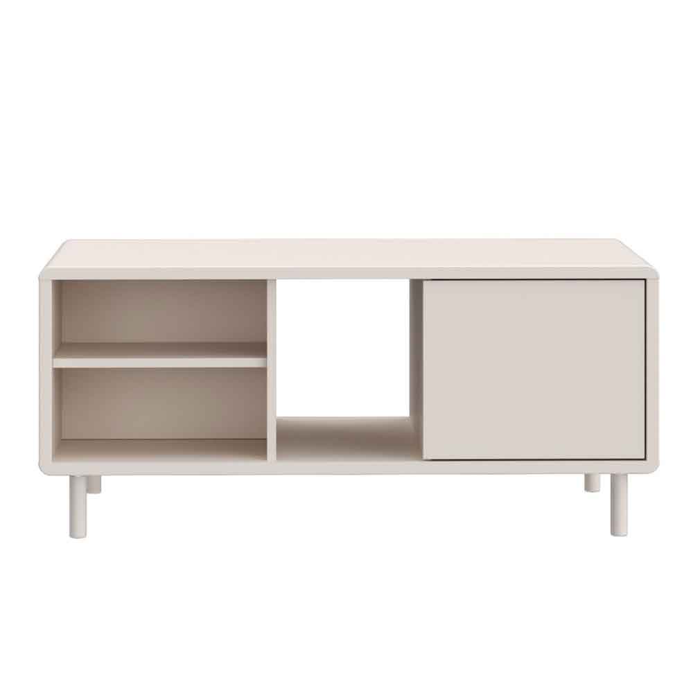 Plyna Wooden Coffee Table with 1 Door in Sand