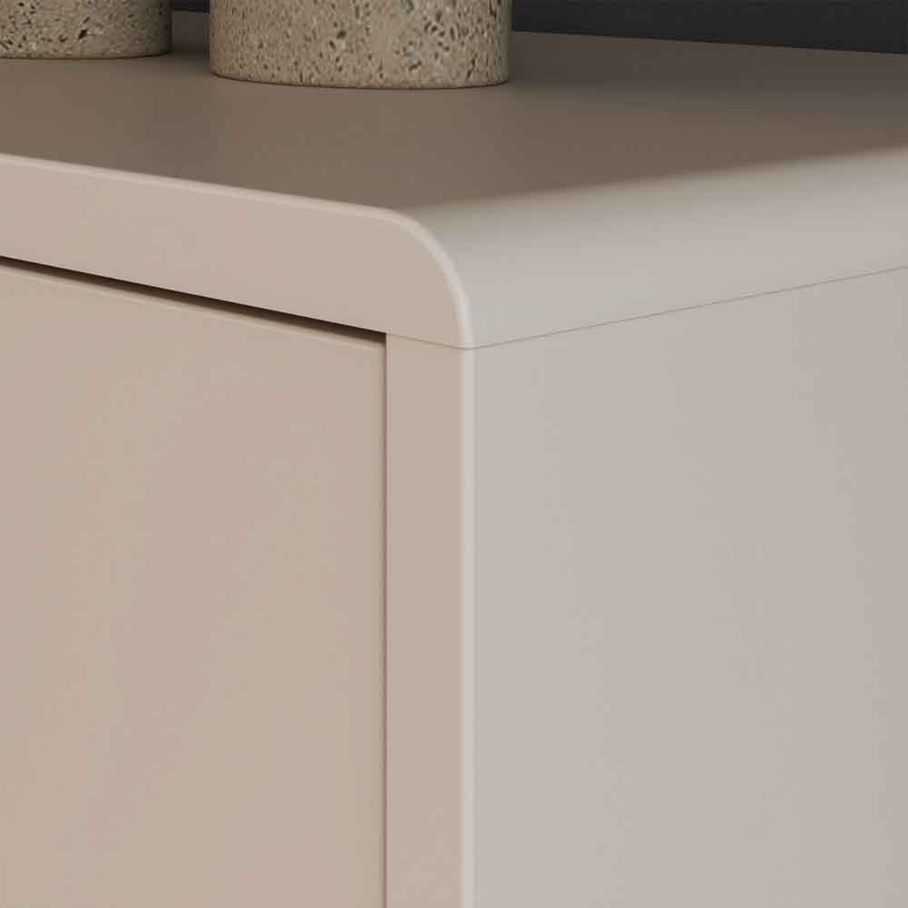 Plyna Wooden TV Stand with 2 Doors in Sand