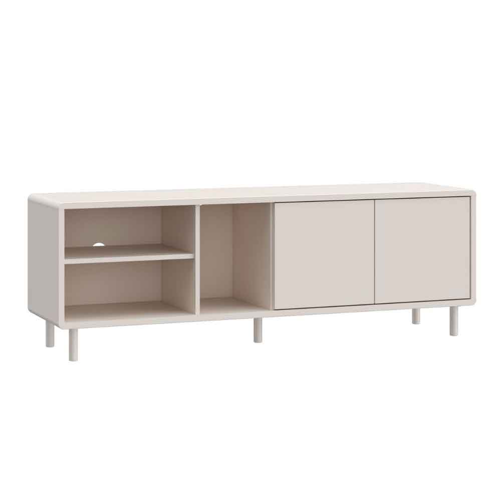 Plyna Wooden TV Stand with 2 Doors in Sand