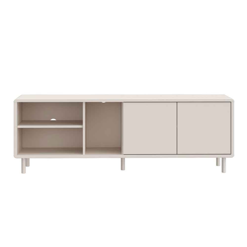 Plyna Wooden TV Stand with 2 Doors in Sand