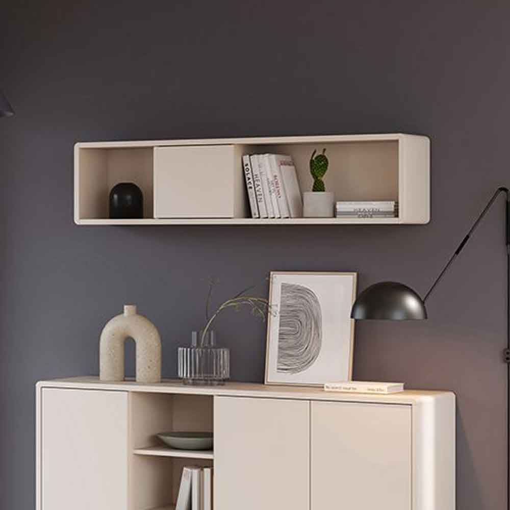 Plyna Wooden Wall Shelf in Sand