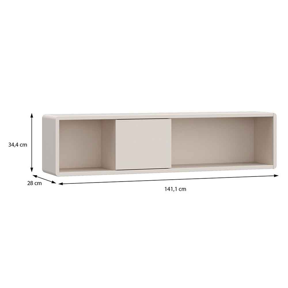 Plyna Wooden Wall Shelf in Sand