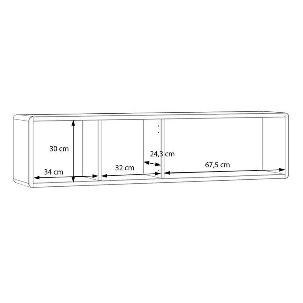 Plyna Wooden Wall Shelf in Sand