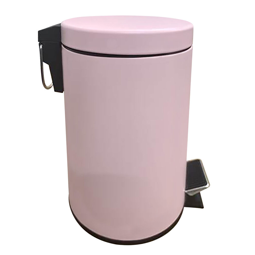 Polaris Metal 3 Litre Pedal Bin in Pink