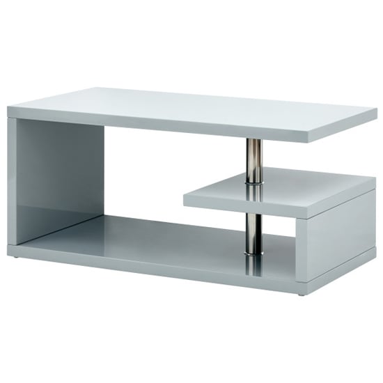 Powick Coffee Table In Grey High Gloss With LED Lighting_6
