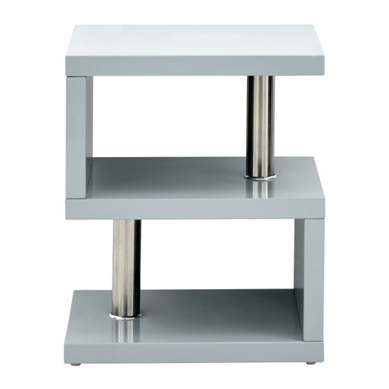 Powick Lamp Table In Grey High Gloss With LED Lighting_6