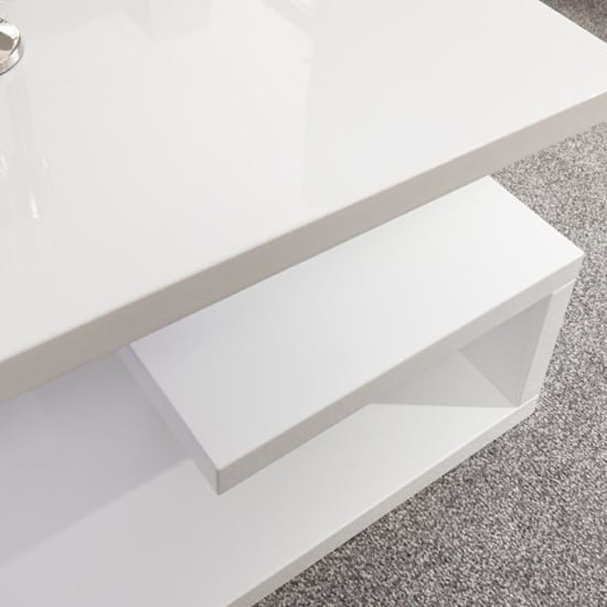 Powick Lamp Table In White High Gloss With LED Lighting_4