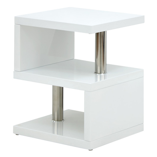 Powick Lamp Table In White High Gloss With LED Lighting_5