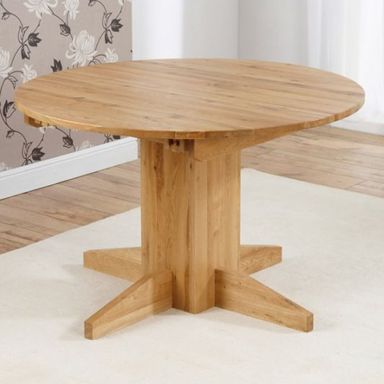 Pollux Extending Wooden Dining Table In Oak_2