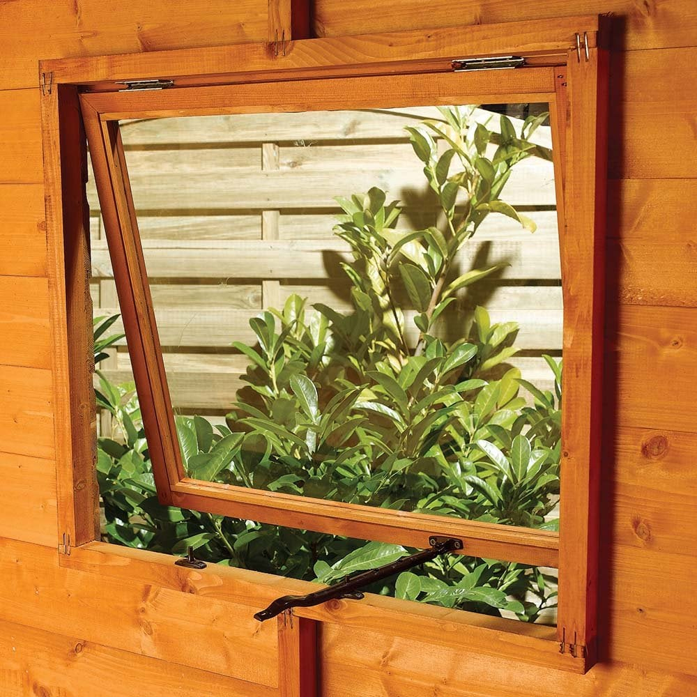 Polmont Wooden Garden Apex Shed In Honey Brown 10x6