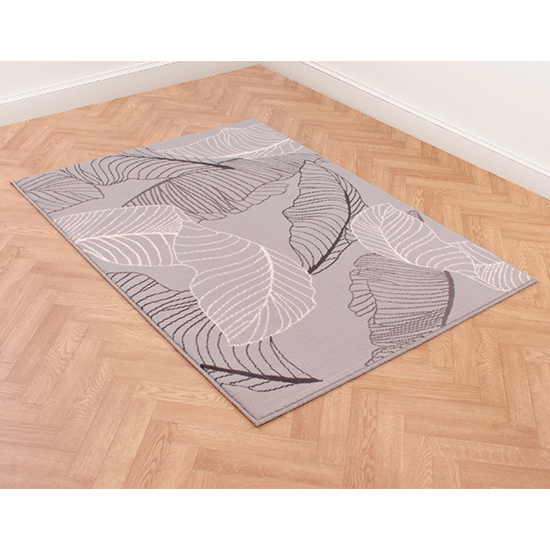 Product photograph of Poly Autumn 120x160cm Modern Pattern Rug In Mouse from Furniture in Fashion