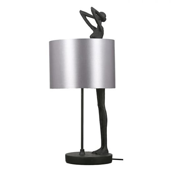 Product photograph of Polyp Lady Table Lamp In Silver And Black from Furniture in Fashion