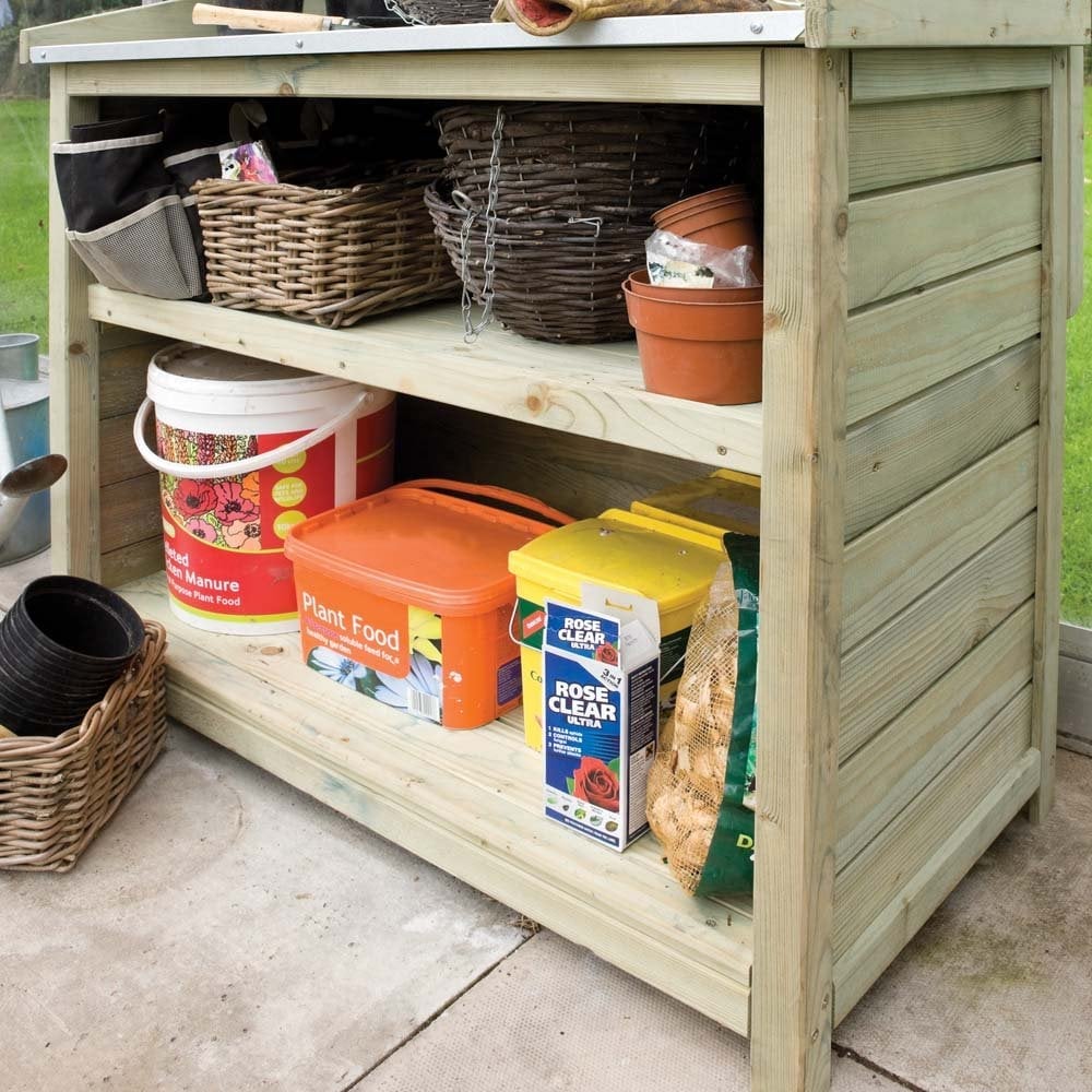 Pomeroy Wooden Garden Potting Station In Natural