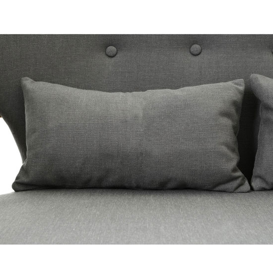 Porrima 2 Seater Sofa In Grey With Natural Wood Frame_3