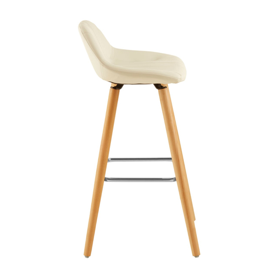 Porrima Faux Leather Bar Stool In White_3