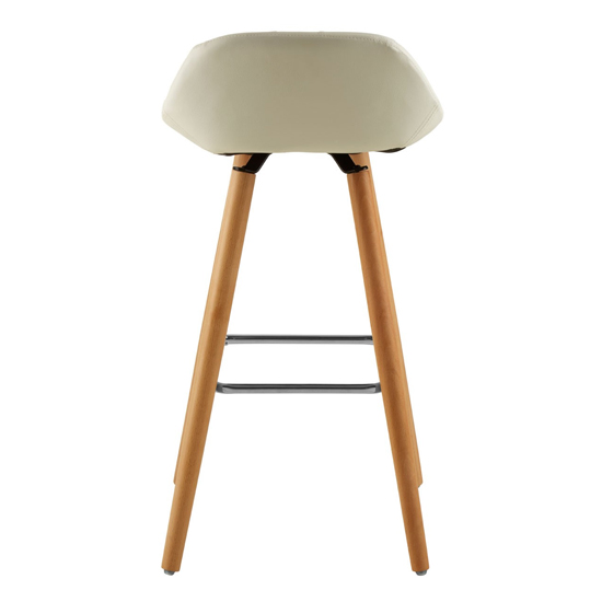 Porrima Faux Leather Bar Stool In White_4
